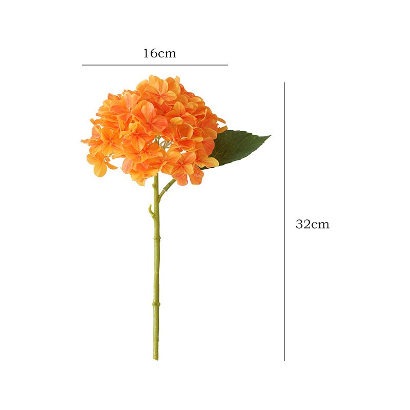 Artificial hydrangea flower stem size 32cm for wholesale sourcing in Yiwu