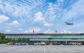 A exterior panoramic view of Yiwu Airport (YIW)